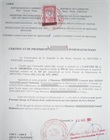 Certificat de propriété